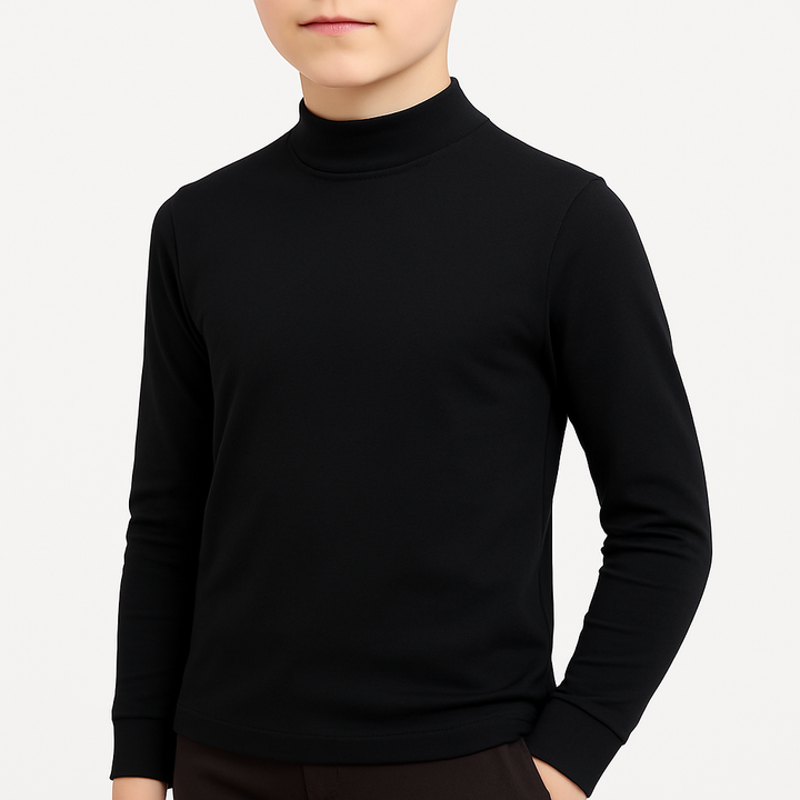 7747 CAMISETA SEMICISNE MANGA LARGA AFELPADA TÉRMICA UNISEX