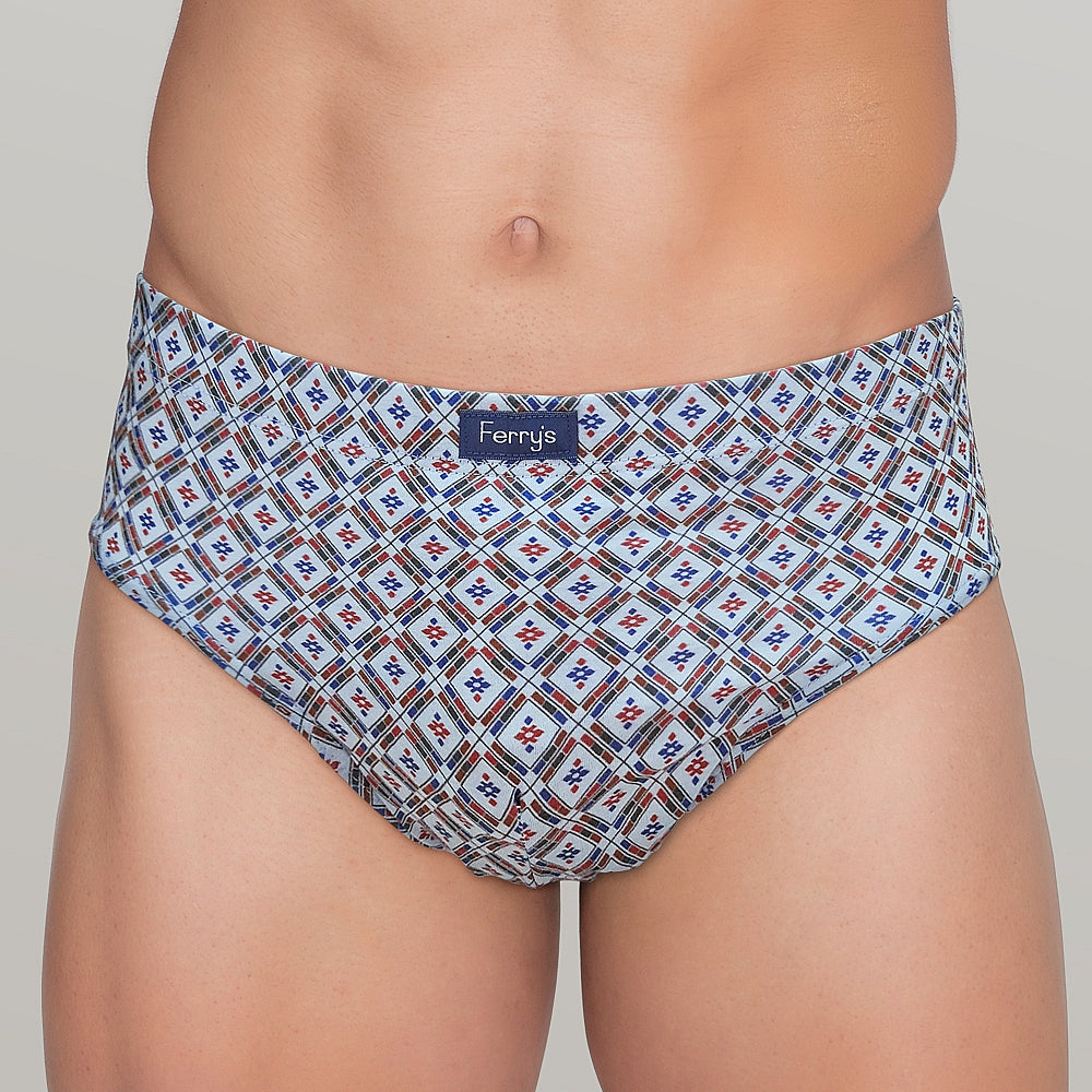 441b PACK 3 SLIPS CERRADOS ESTAMPADOS ROMBOS