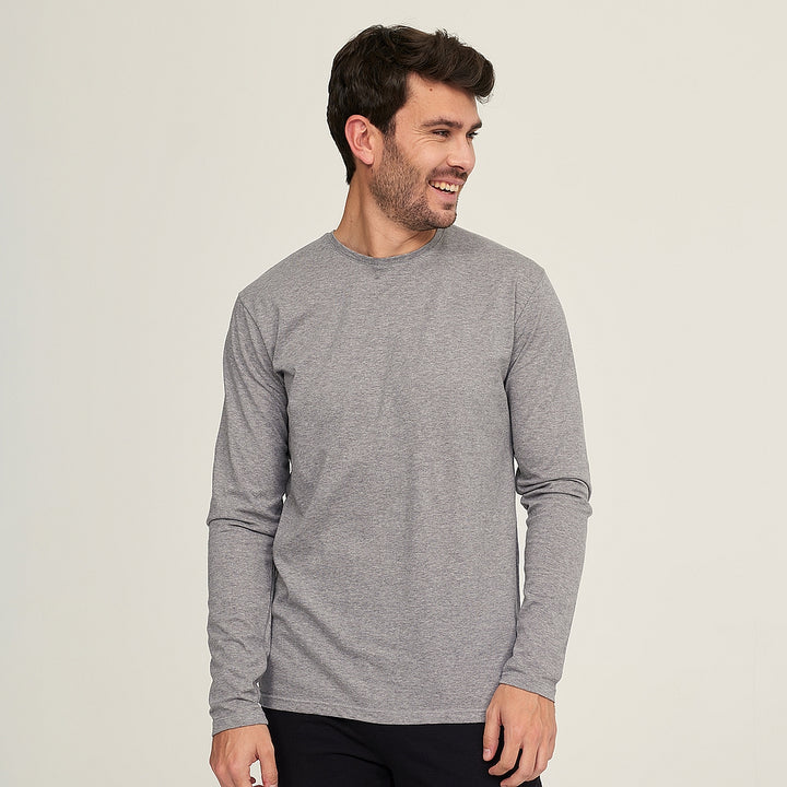 7355 CAMISETA MANGA LARGA FINA 129-Gris Vigoré