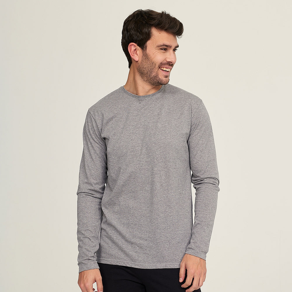 7355b CAMISETA MANGA LARGA FINA 129-Gris Vigoré 2XL-64