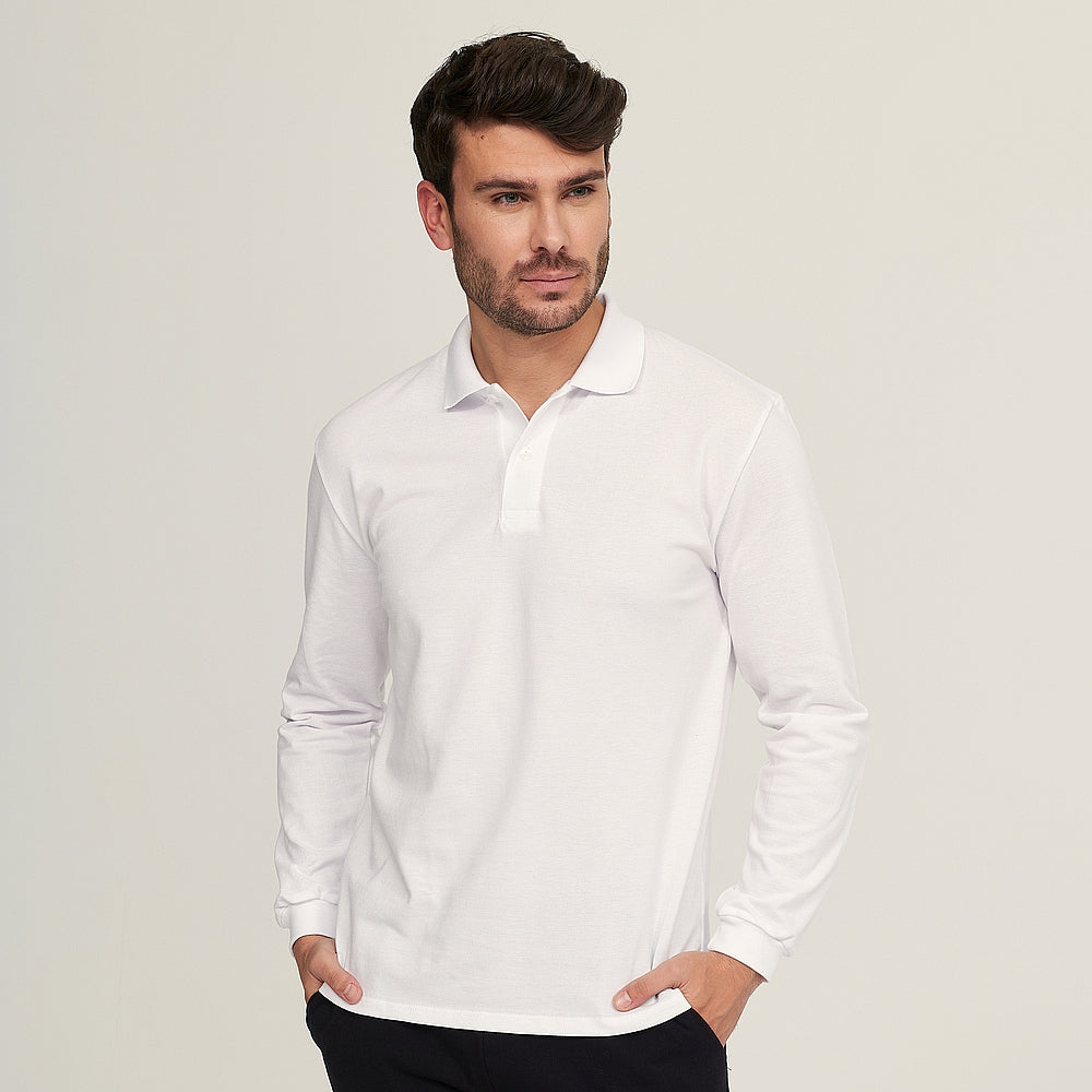 7358b POLO PIQUÉ MANGA LARGA CON PUÑO