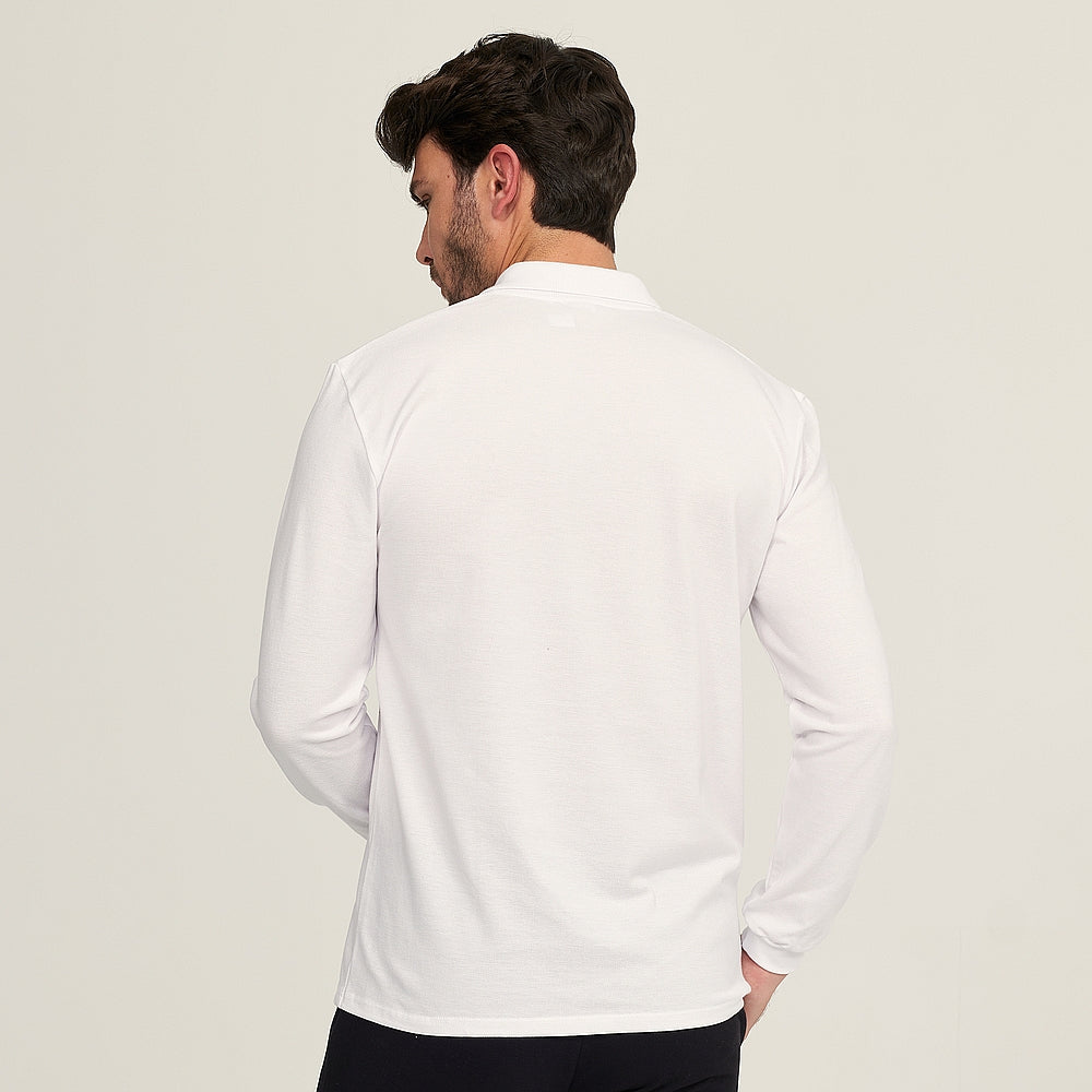7358b POLO PIQUÉ MANGA LARGA CON PUÑO
