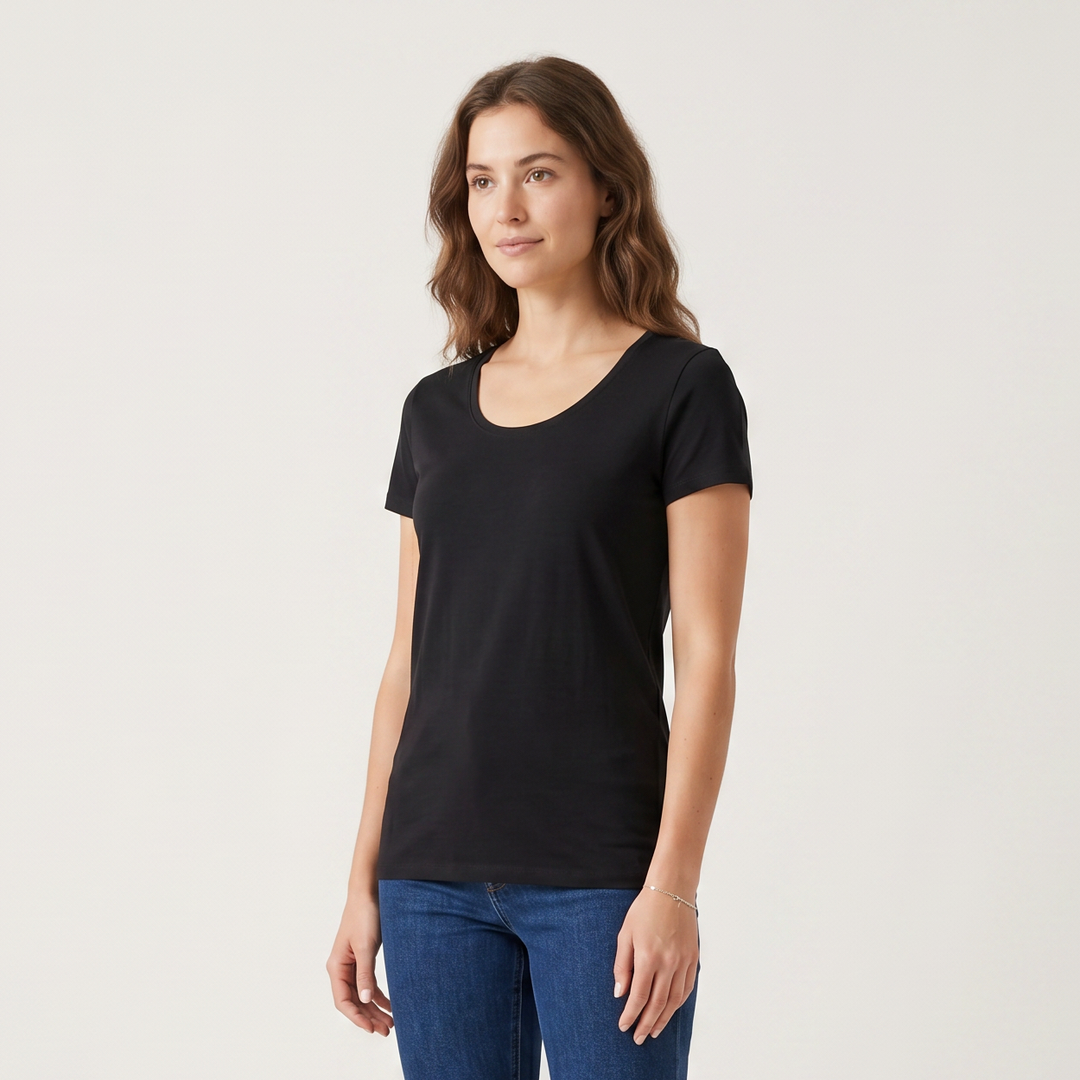 7806b CAMISETA MANGA CORTA TEJIDO FINO - MUJER - Nina Ferry's