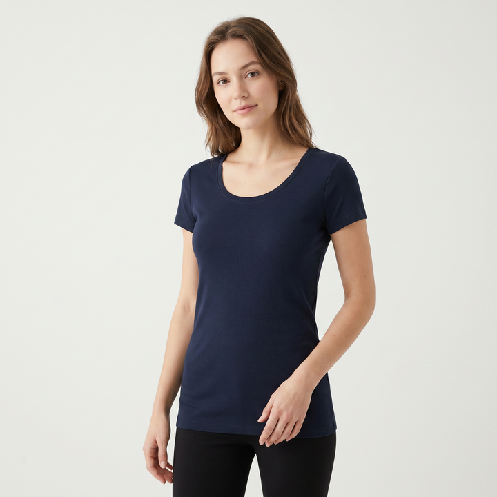 7806b CAMISETA MANGA CORTA TEJIDO FINO - MUJER - Nina Ferry's