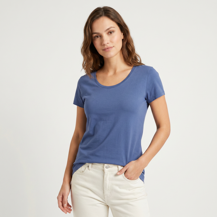 7806b CAMISETA MANGA CORTA TEJIDO FINO - MUJER - Nina Ferry's