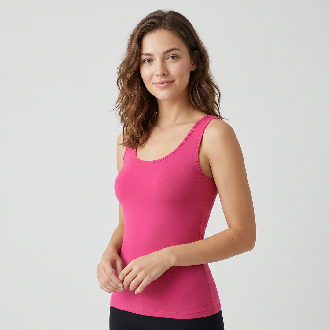 7808b CAMISETA TIRANTES MICROFIBRA - MUJER - Nina Ferry's - 744 - Frambuesa - 2XL - 7808060744000