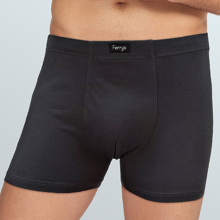 5055B BÓXER CERRADO LISO 100% ALGODÓN ANTIALÉRGICO 096-Gris Oscuro 2XL-64