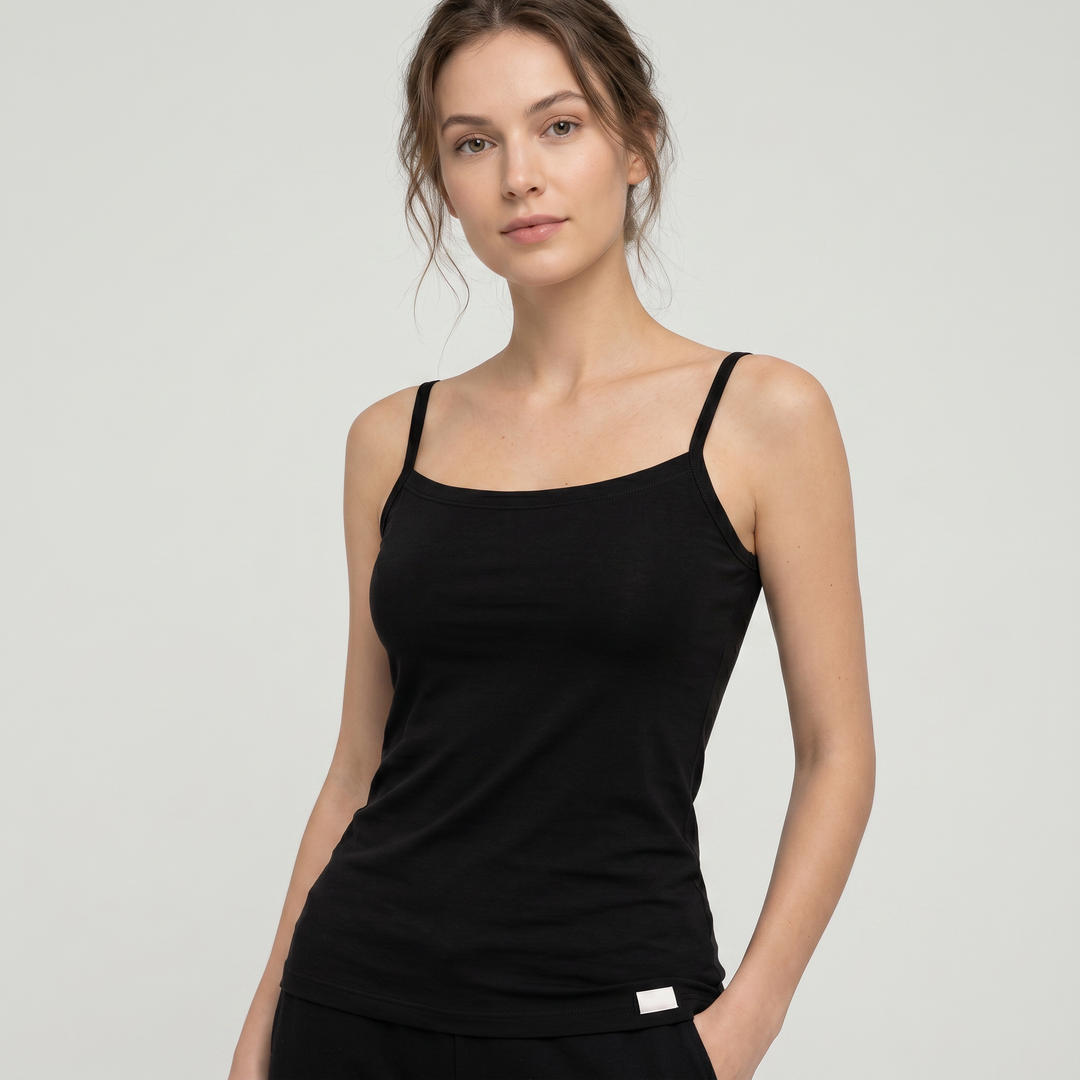 7838 CAMISETA TIRANTES FINOS MICROFIBRA - MUJER - Nina Ferry's