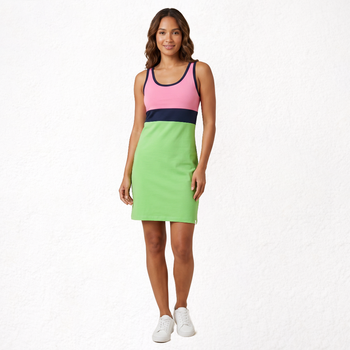 7865b VESTIDO TIRANTES COLORES 822-Verde 2XL