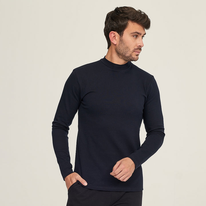 7497 CAMISETA SEMICISNE ELÁSTICA 036-Marino