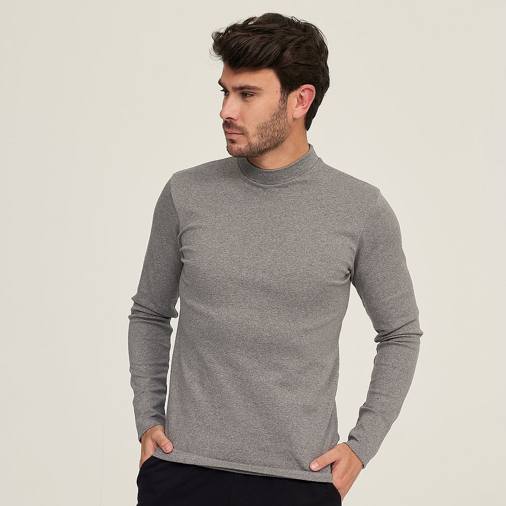 7497 CAMISETA SEMICISNE ELÁSTICA 129-Gris Vigoré