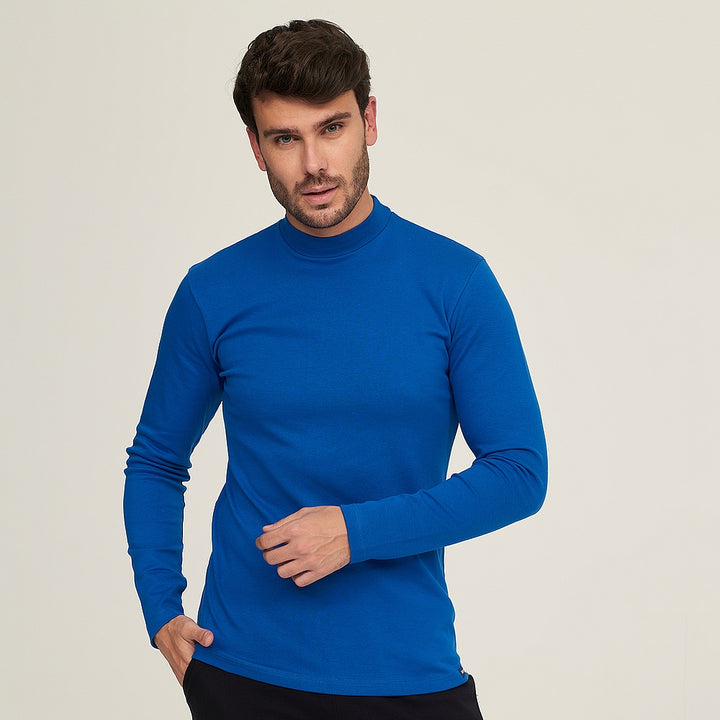 7497b CAMISETA SEMICISNE ELÁSTICA 340-Azul Francia 2XL-64