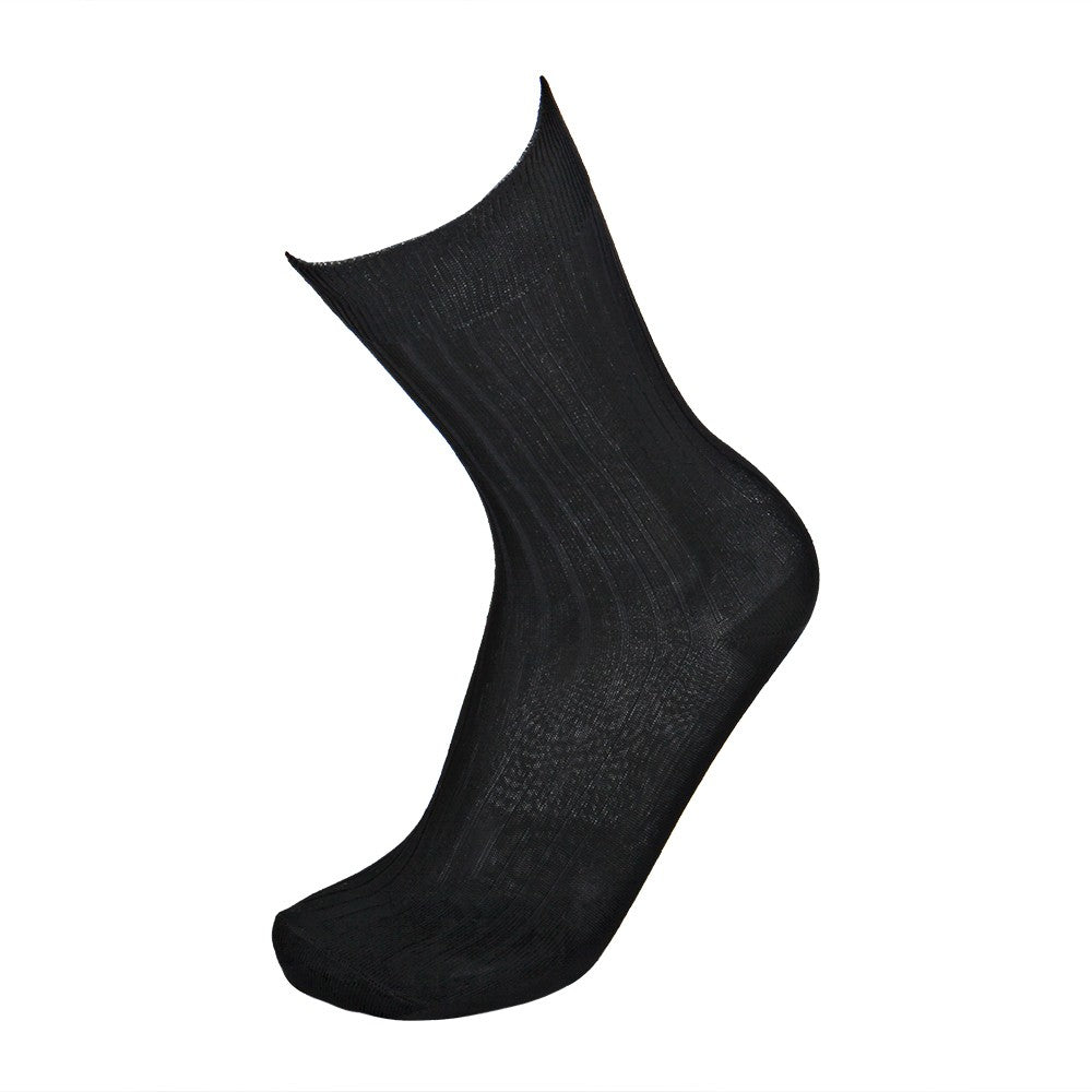 4402 CALCETÍN CANALÉ HILO DE ESCOCIA 009-Negro