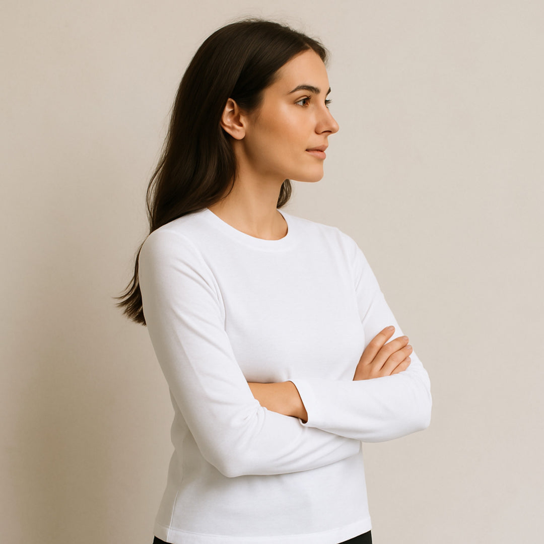 7900b CAMISETA MANGA LARGA 100% ALGODÓN