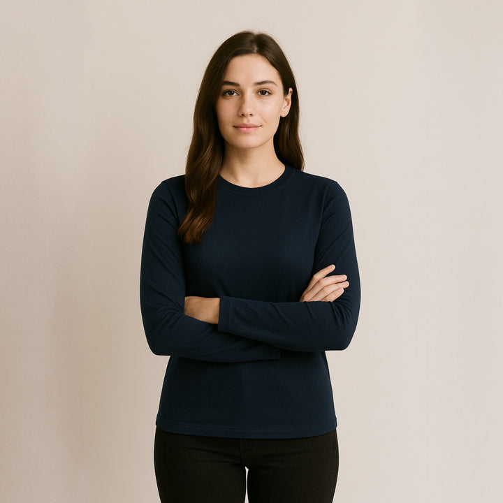 7900b CAMISETA MANGA LARGA 100% ALGODÓN