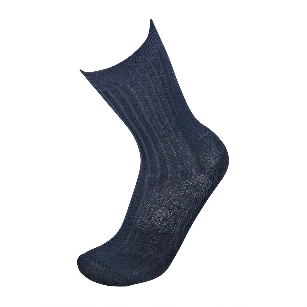 4402 CALCETÍN CANALÉ HILO DE ESCOCIA 039-Marino