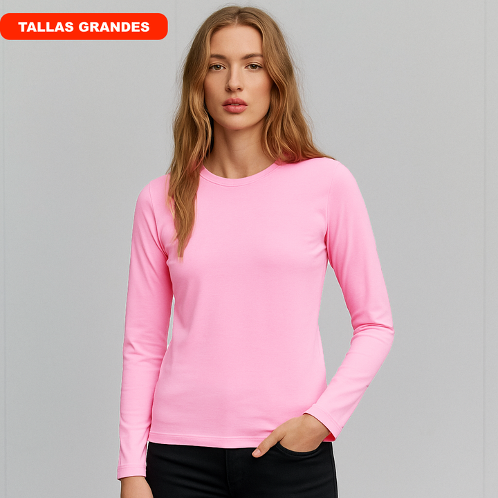 7917b CAMISETA MANGA LARGA  BÁSICA