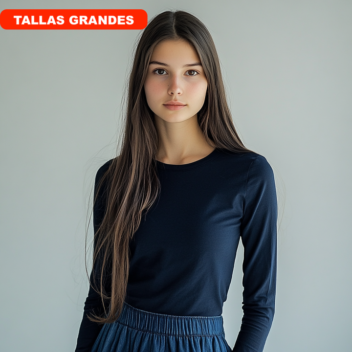 7917b CAMISETA MANGA LARGA  BÁSICA