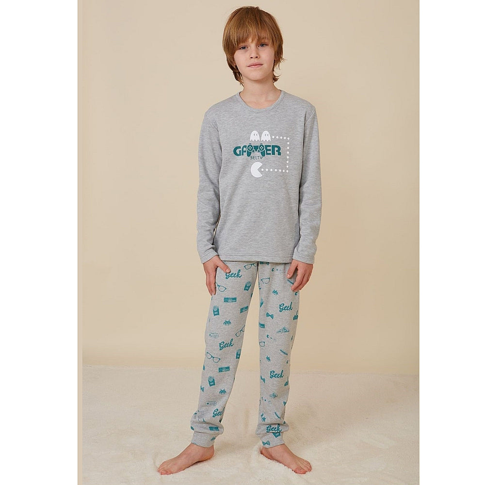 PIJAMA AFELPADO GAMER Único