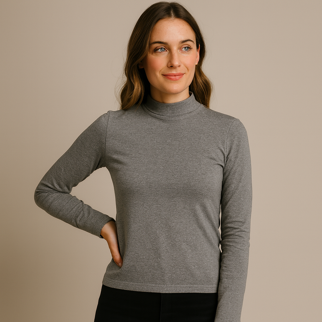 7997b CAMISETA SEMICISNE MANGA LARGA