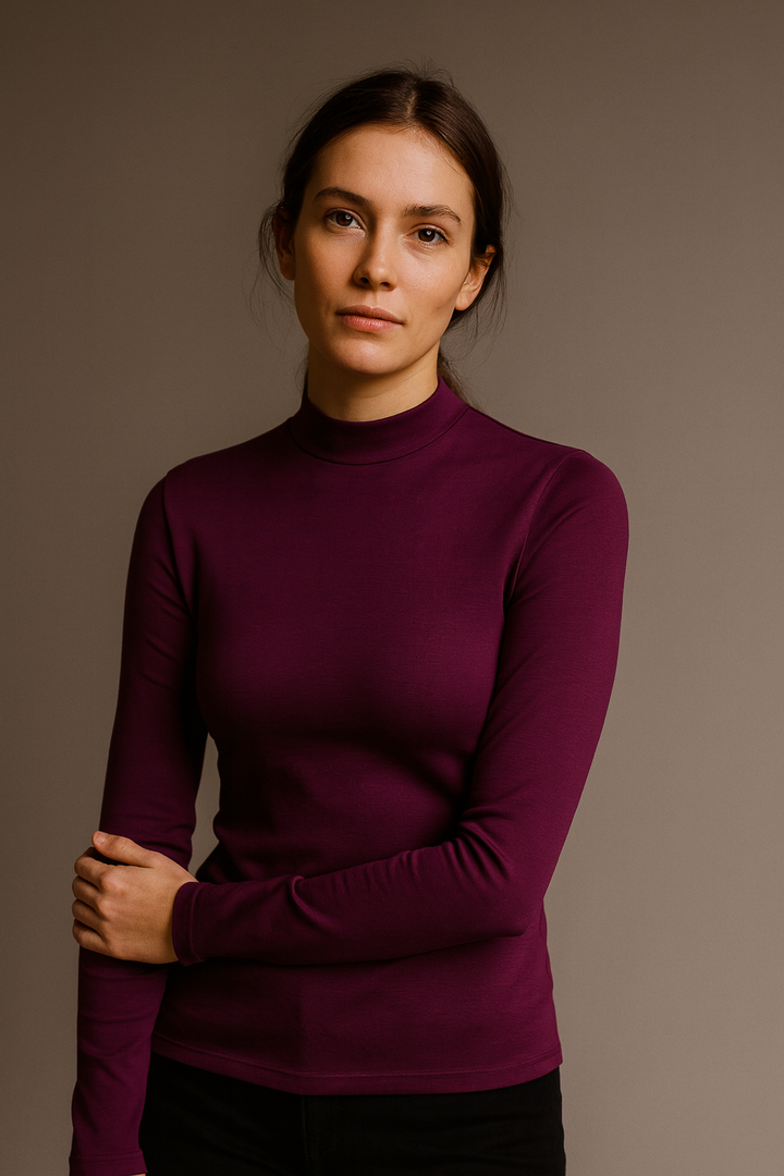 7997 SEMI-SWAN LONG-SLEEVED T-SHIRT