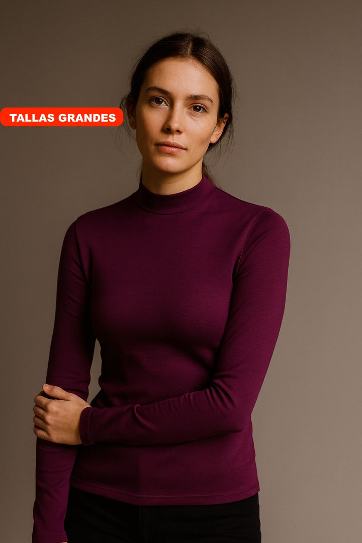 7997b CAMISETA SEMICISNE MANGA LARGA