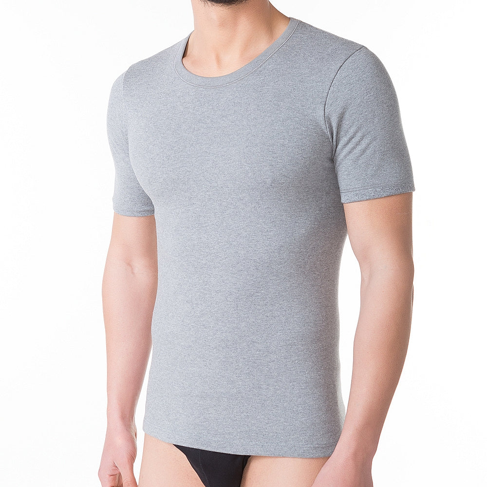 9202 CAMISETA TÉRMICA MANGA CORTA SECADO RÁPIDO 141-Gris