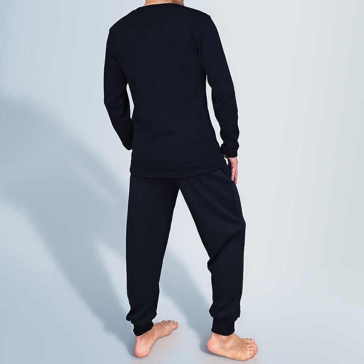 0930 PIJAMA 100% ALGODÓN CON PUÑOS Y BOLSILLOS