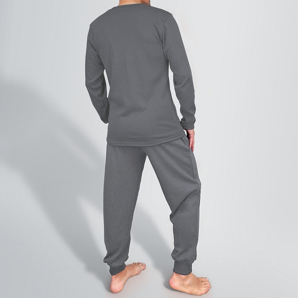 0930 PIJAMA 100% ALGODÓN CON PUÑOS Y BOLSILLOS