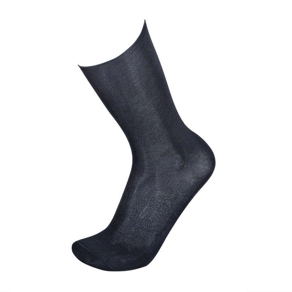 4413 CALCETÍN SIN PUÑO HILO DE ESCOCIA 096-Gris Oscuro Única