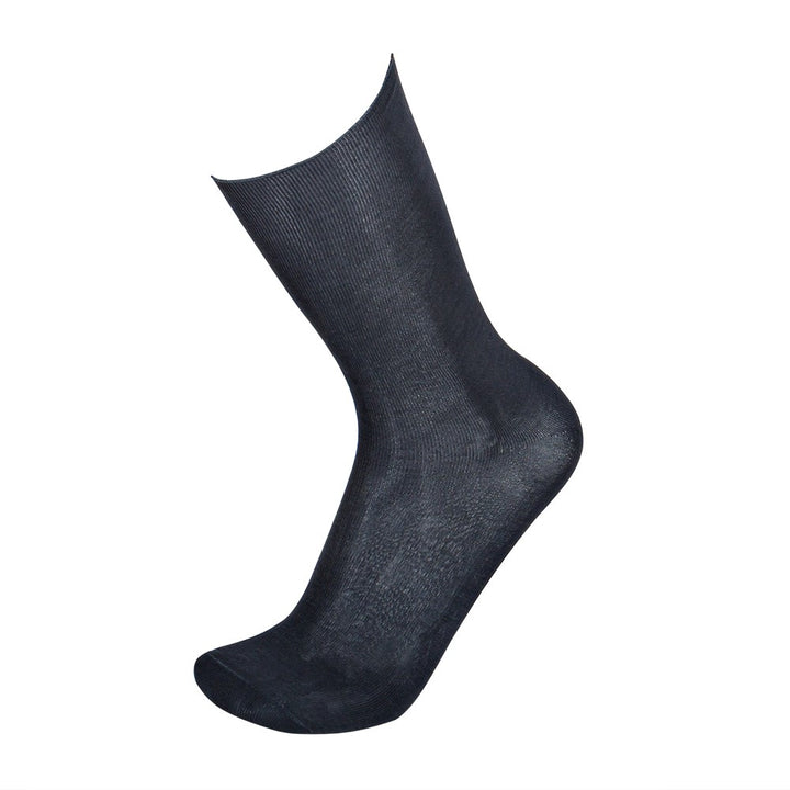 4413 CALCETÍN SIN PUÑO HILO DE ESCOCIA 096-Gris Oscuro Única