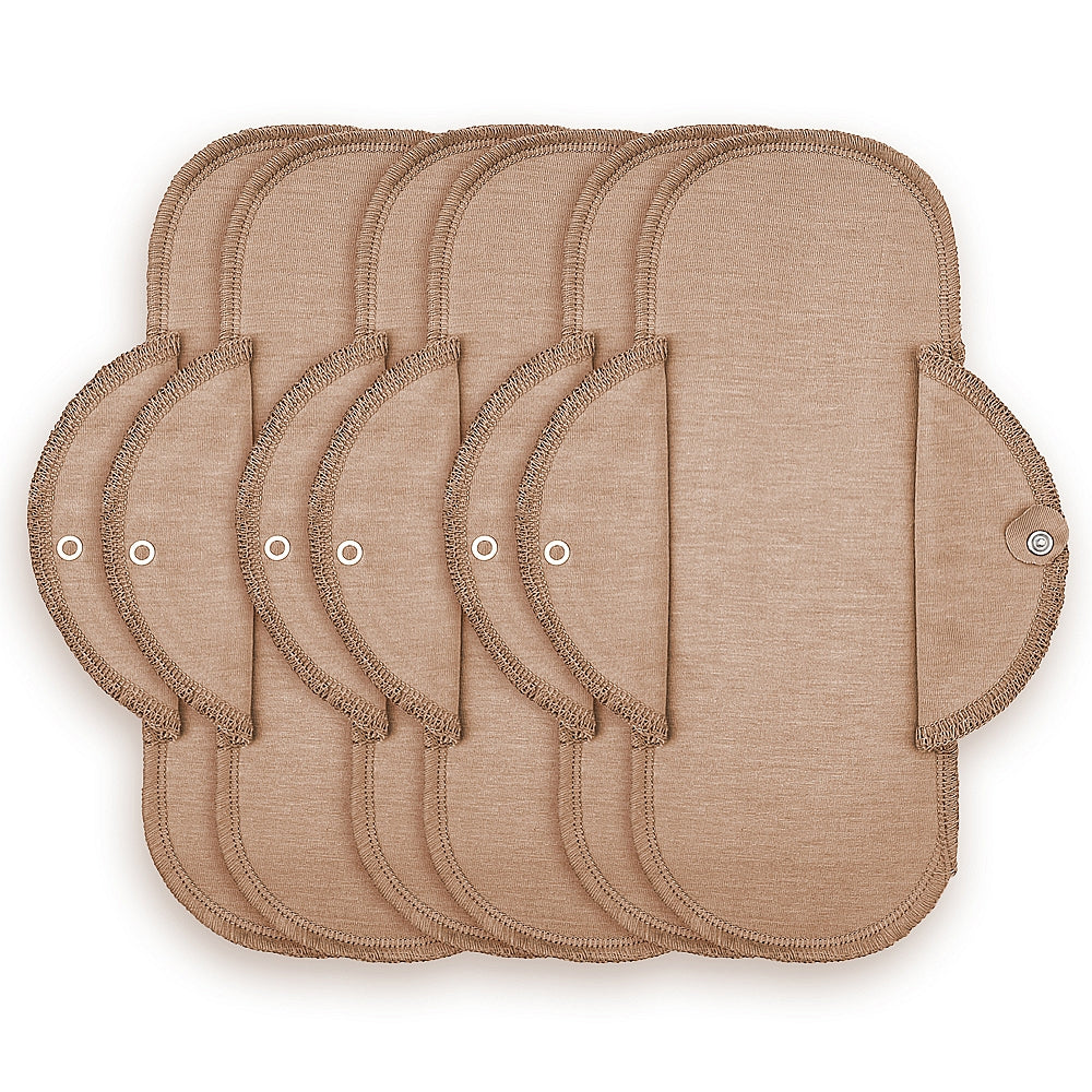 1601V PACK MAXI 6 UNIDADES SALVASLIPS DE ALGODÓN VISÓN 405-Visón Talla única