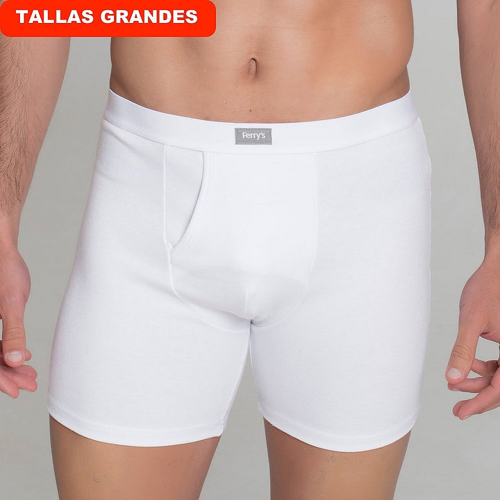 9458b BÓXER ABIERTO TEJIDO INVIERNO 000-Blanco 2XL-64