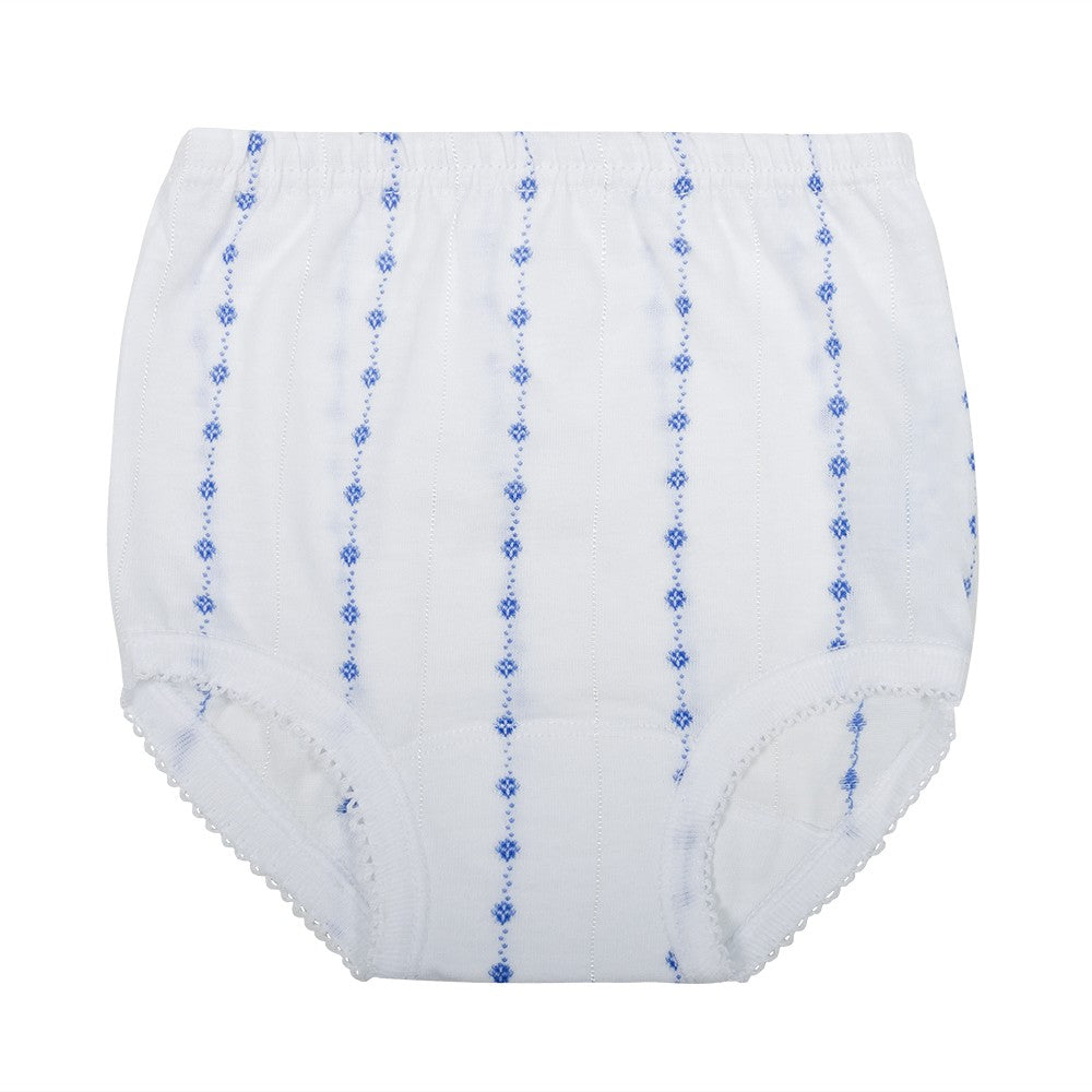 2502 CUBREPAÑAL ALGODÓN CENEFA BEBÉ 270b-Azul Roca