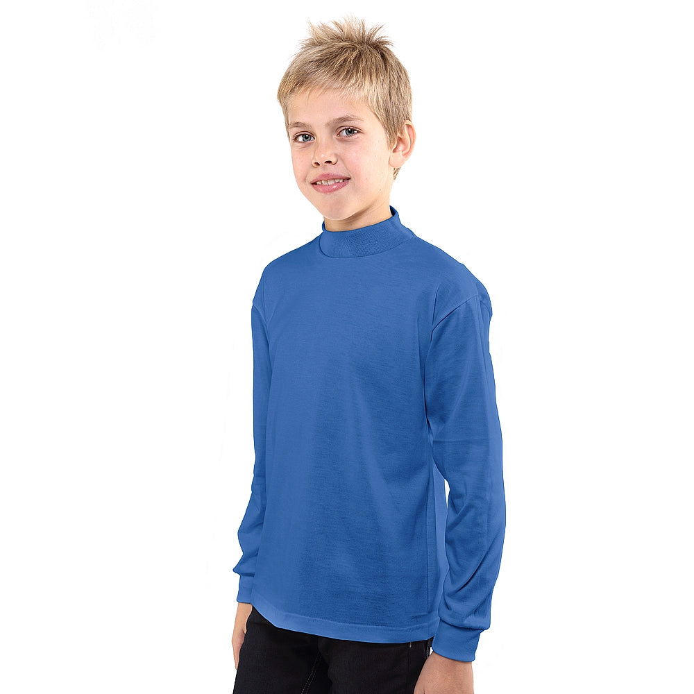 7747 CAMISETA SEMICISNE MANGA LARGA AFELPADA TÉRMICA UNISEX