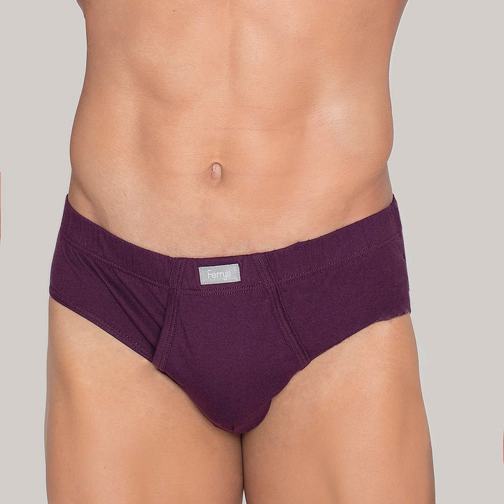 5407 SLIP ABIERTO CINTURA ELÁSTICA 746-Granate