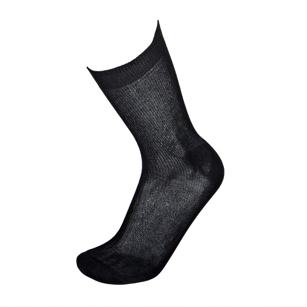 4440 CALCETÍN 1x1 HILO DE ESCOCIA 009-Negro