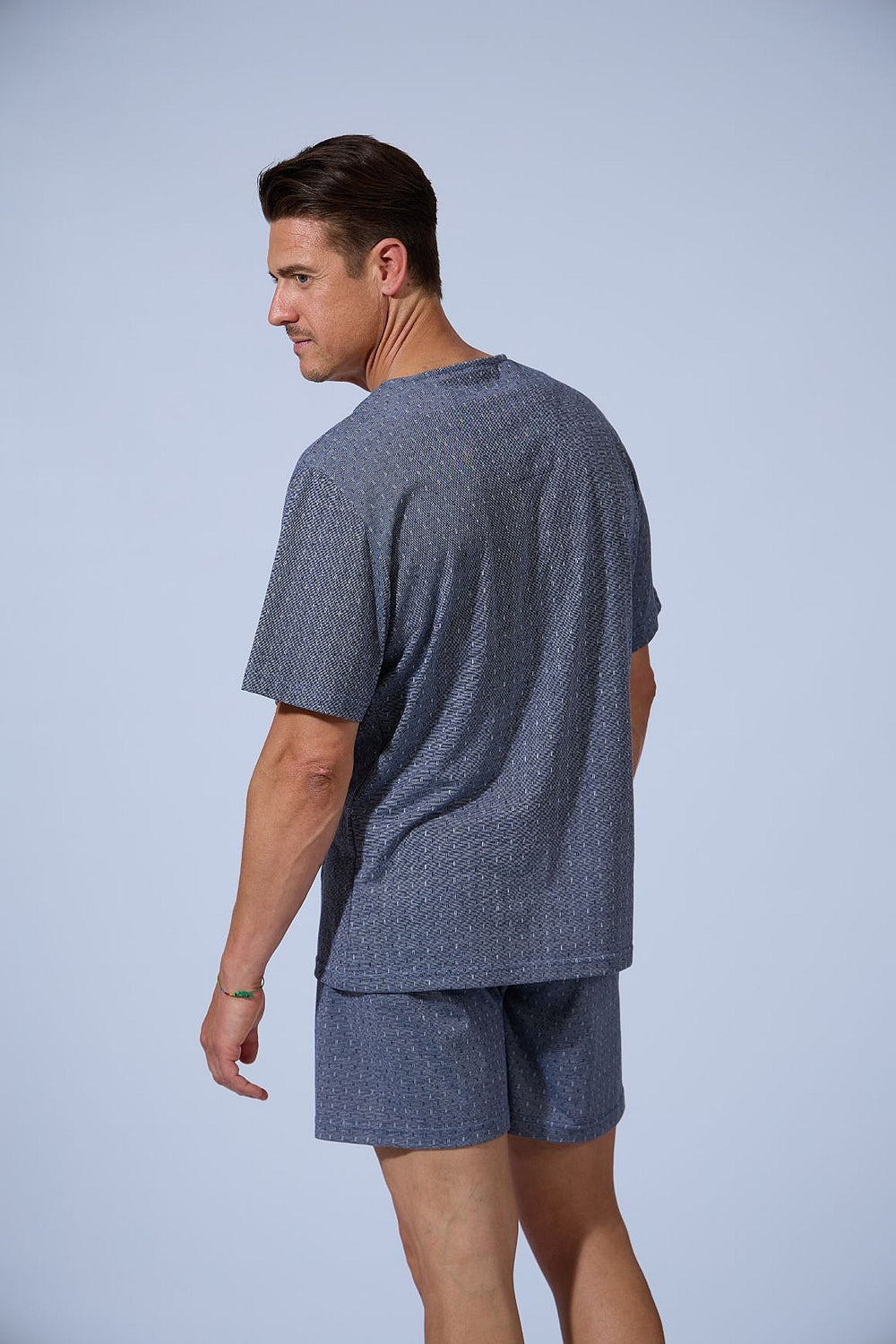 PIJAMA HOMBRE CORTO ABIERTO BOTONES