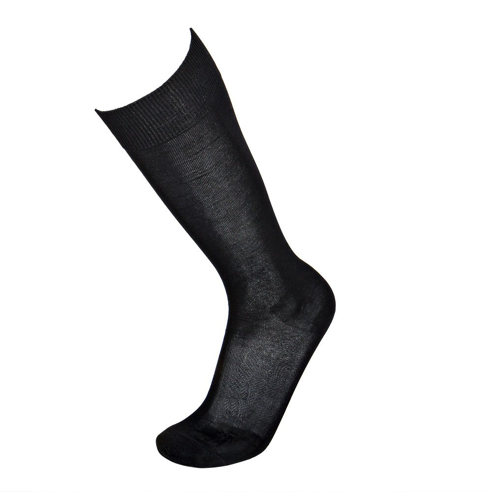 4443 CALCETÍN EJECUTIVO HILO DE ESCOCIA 009-Negro