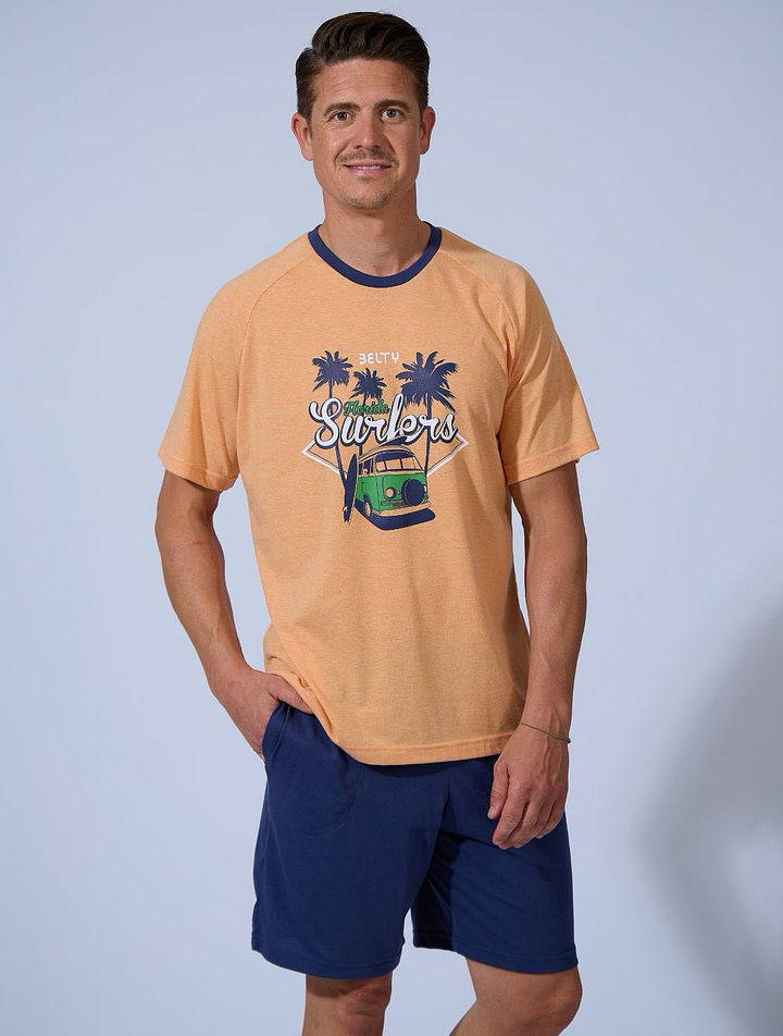 PIJAMA HOMBRE CORTO SURFERS