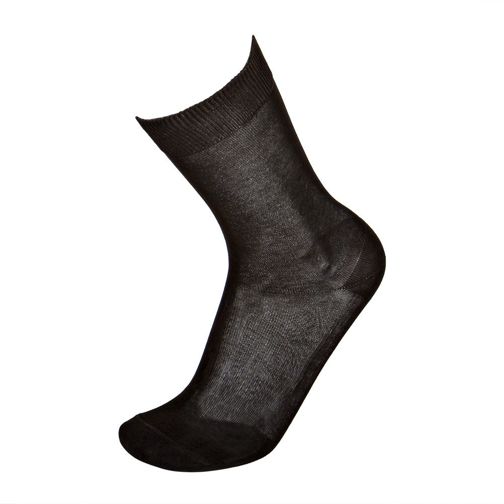 4444 CALCETÍN SUAVE HILO DE ESCOCIA 058-Marrón