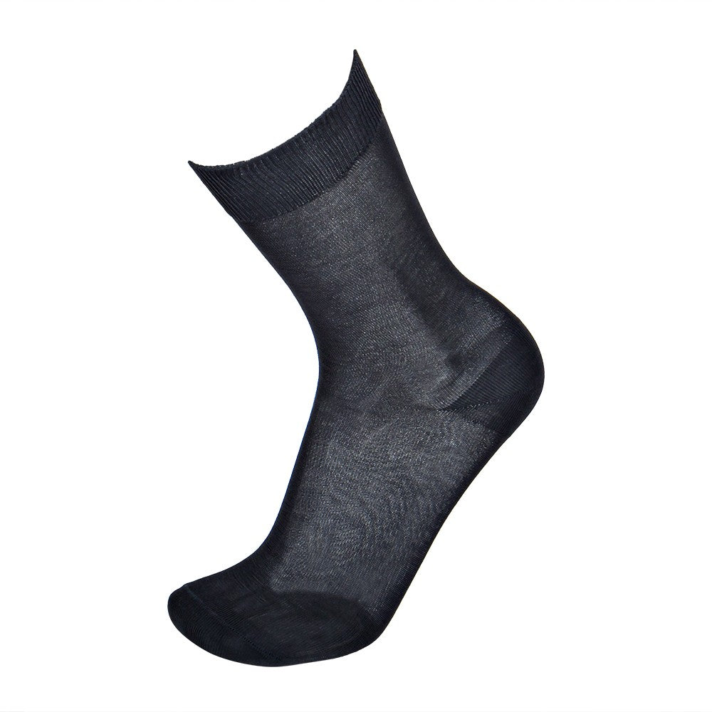 4444 CALCETÍN SUAVE HILO DE ESCOCIA 096-Gris Oscuro