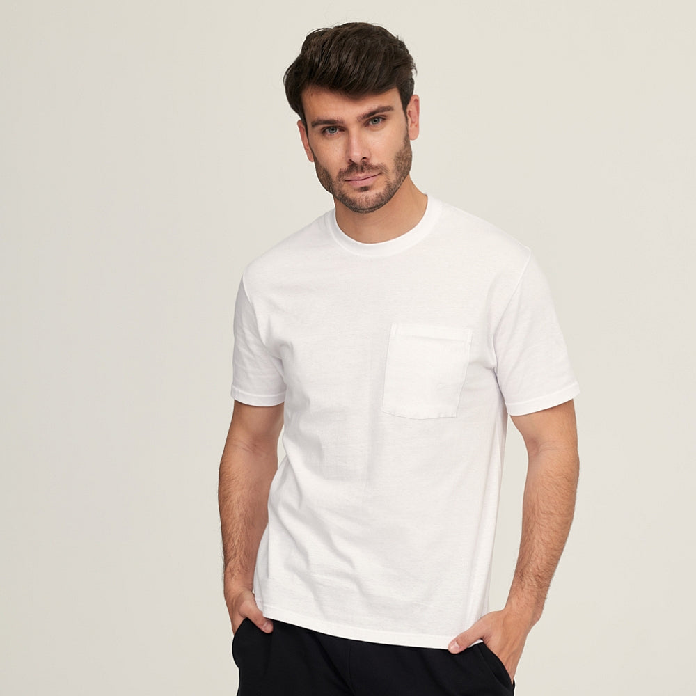 7335b CAMISETA MANGA CORTA CON BOLSILLO 000-Blanco 2XL-64