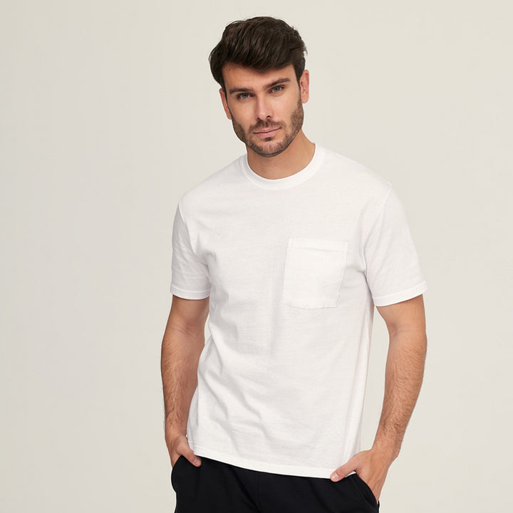 7335b CAMISETA MANGA CORTA CON BOLSILLO 000-Blanco 2XL-64