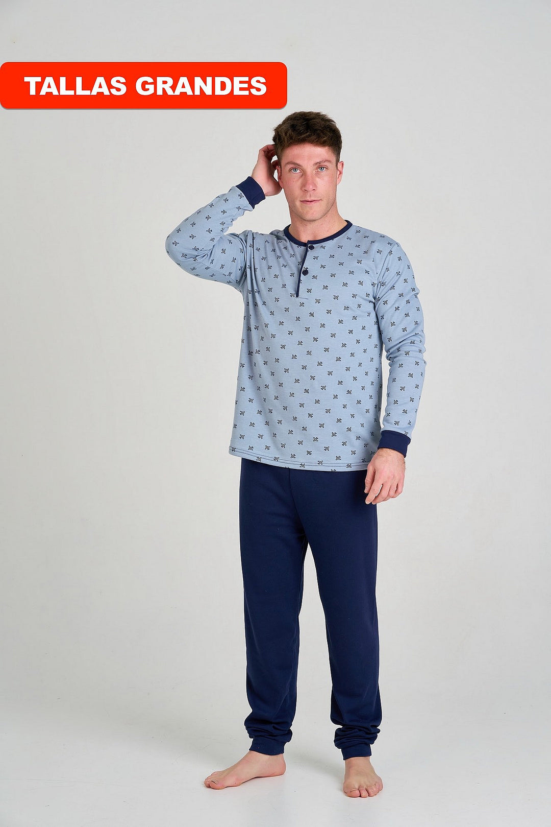 PIJAMA AFELPADO AVIONES Azul