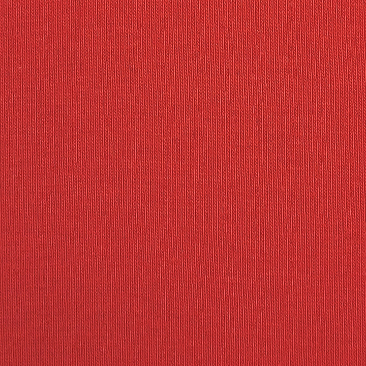 7947b CAMISETA CUELLO ALTO MANGA LARGA 100% ALGODÓN 076-Rojo