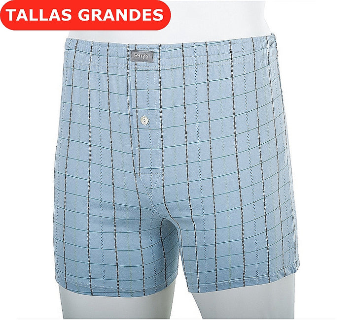 5060b BÓXER ABIERTO BORDADO LISBOA 206-Celeste Claro 2XL-64