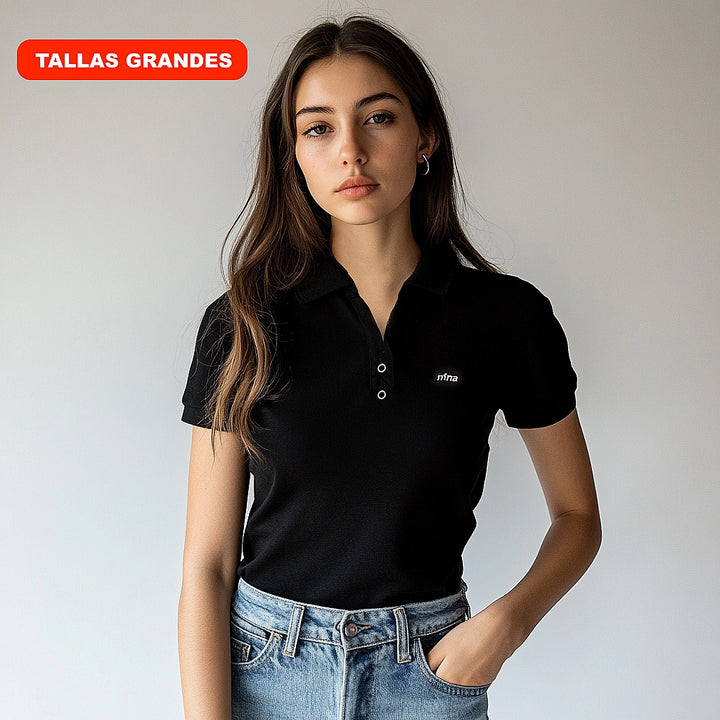 7875b POLO PIQUÉ CON PUÑO Y CORCHETES