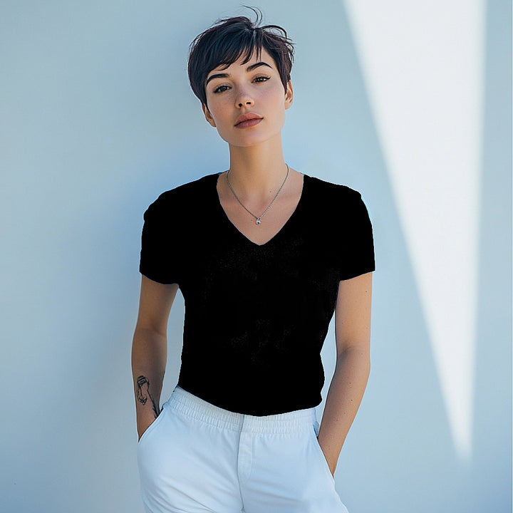 7801 CAMISETA MANGA CORTA CUELLO V