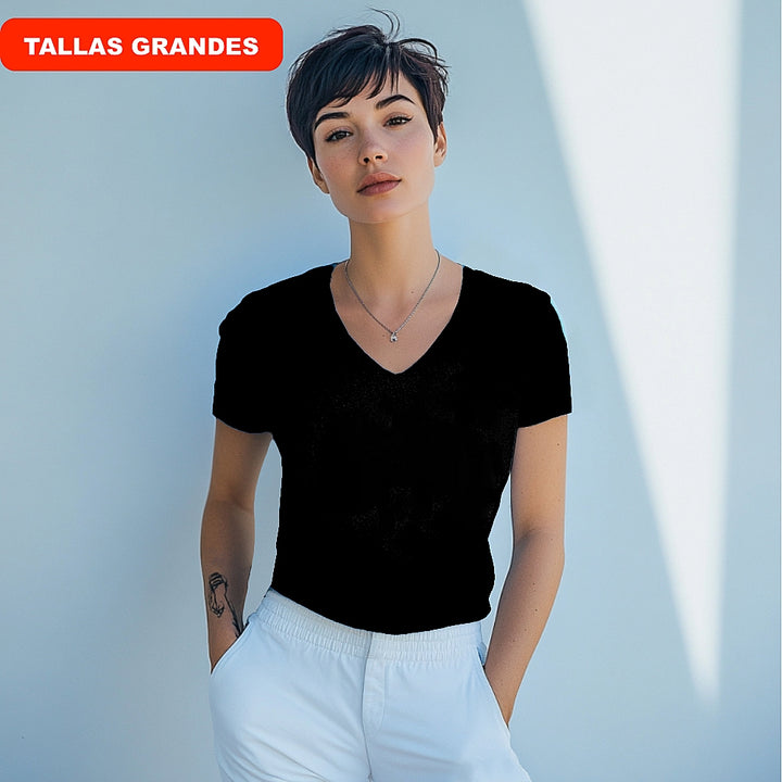 7801b CAMISETA MANGA CORTA CUELLO V